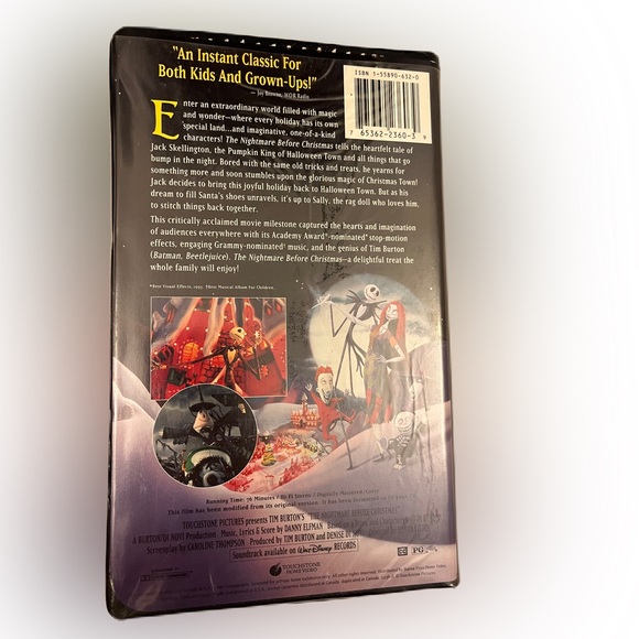 Tim Burton’s The Nightmare Before Christmas VHS vintage - Picture 2 of 10